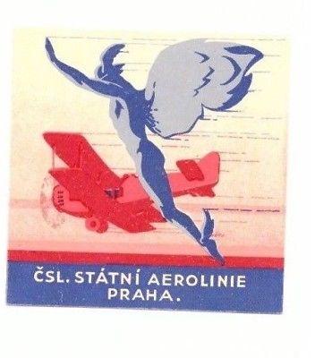 Resultado de imagen para checoslovaquia vintage poster 1939 statni aerolinie csl
